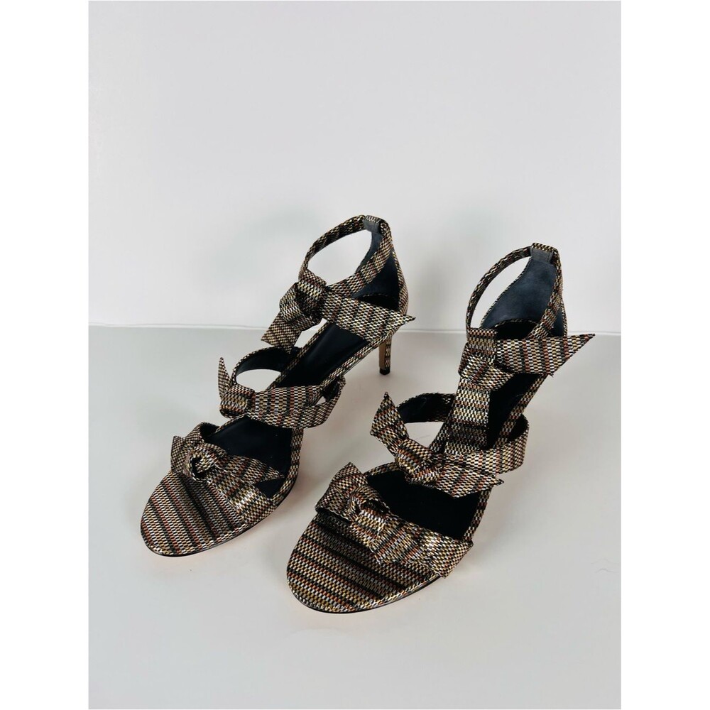 Alexandre Birman Lolita Kaleido Knot Sandal Heels Size 38.5